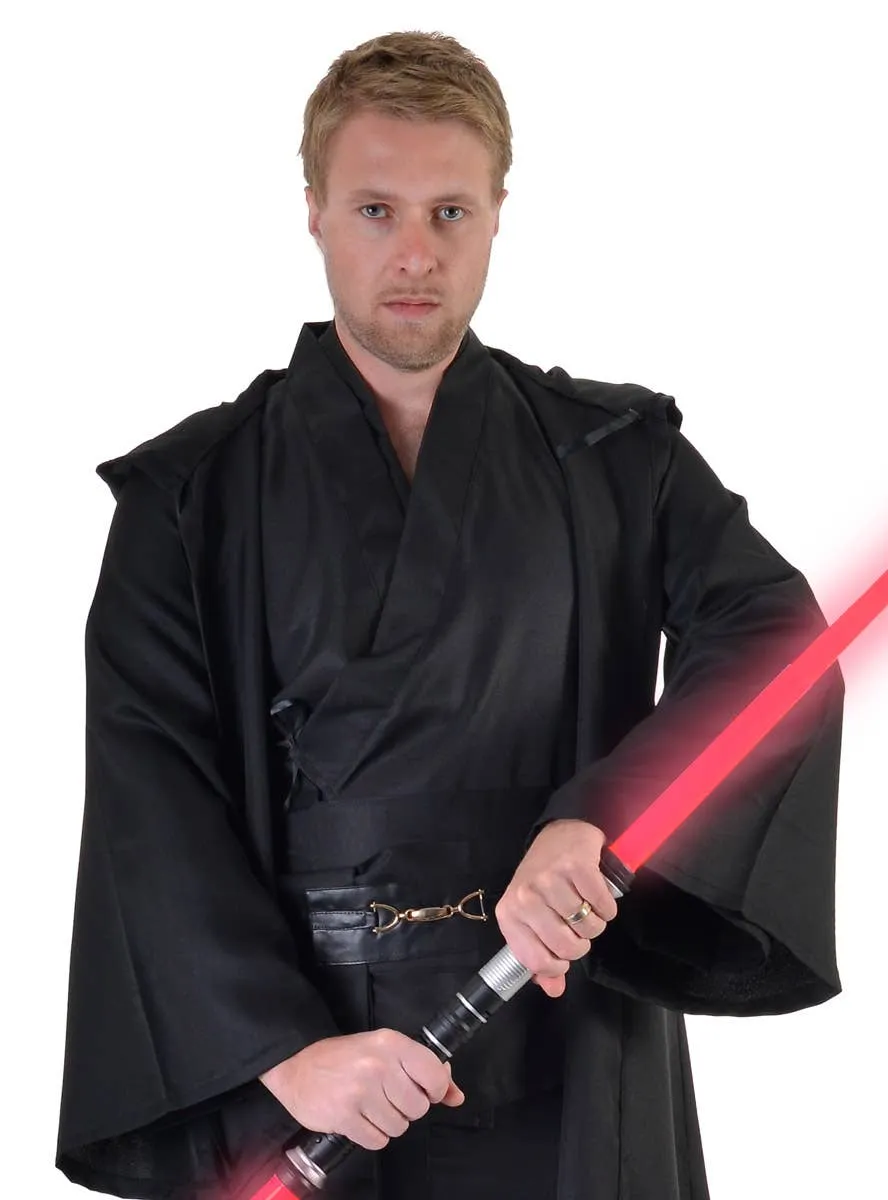 Deluxe Mens Black Space Warrior Dress Up Costume