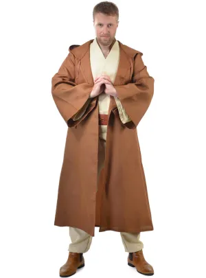 Deluxe Mens Brown Space Warrior Fancy Dress Costume