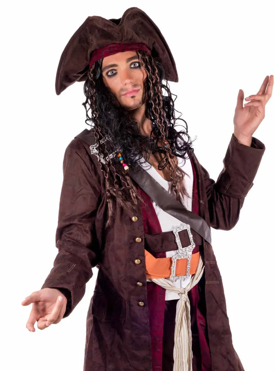 Deluxe Mens Caribbean Rum Smuggling Pirate Costume