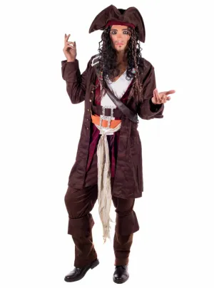 Deluxe Mens Caribbean Rum Smuggling Pirate Costume