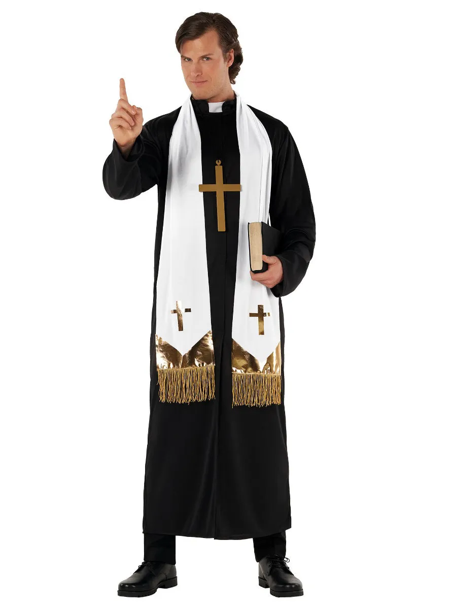 Deluxe Mens Devout Religious Priest Costume