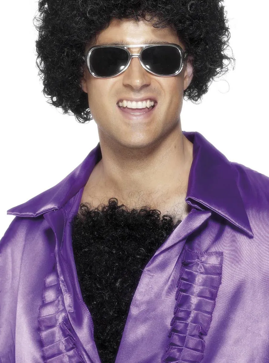 Deluxe Mens Hairy Black Chest Costume Accessory