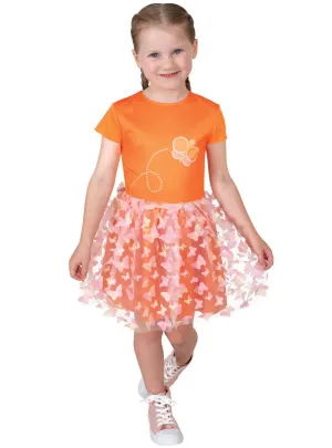 Deluxe Orange Emma Memma Girls Dress Up Costume