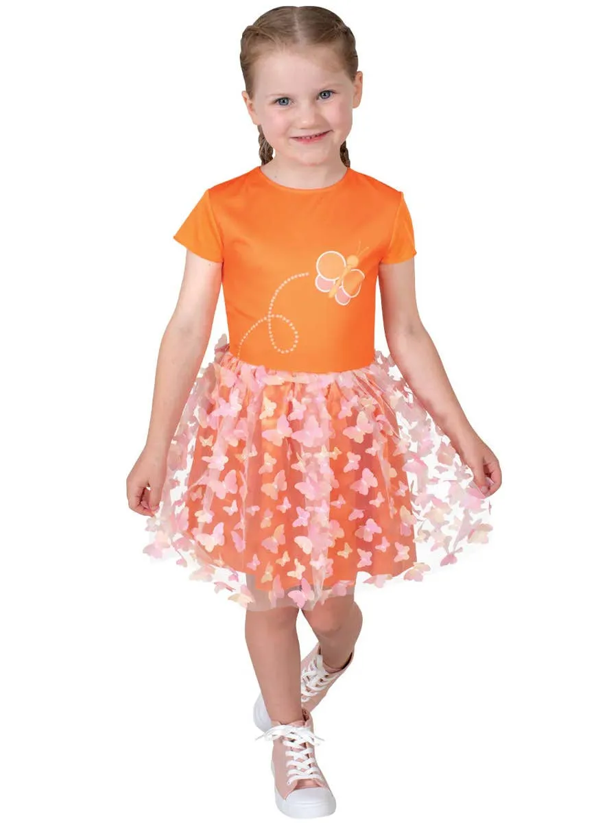 Deluxe Orange Emma Memma Girls Dress Up Costume