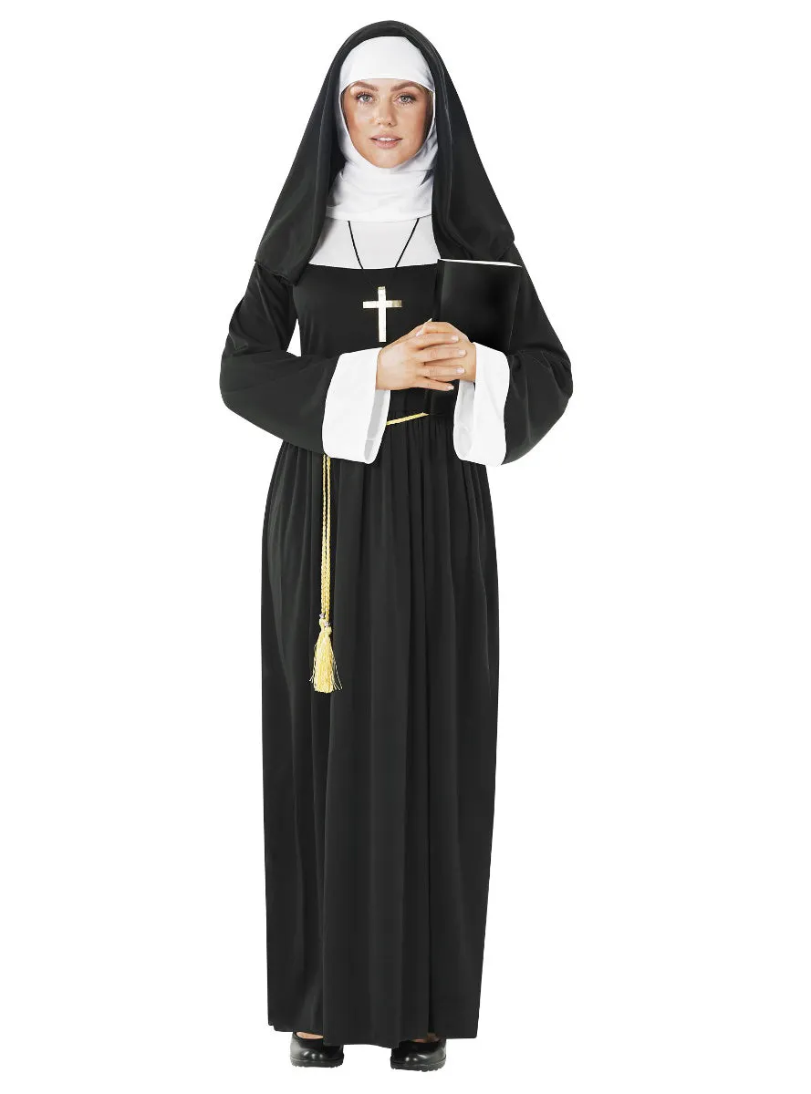 Deluxe Plus Size Womens Devout Religious Nun Costume