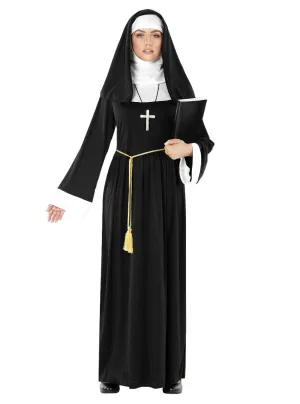 Deluxe Plus Size Womens Devout Religious Nun Costume