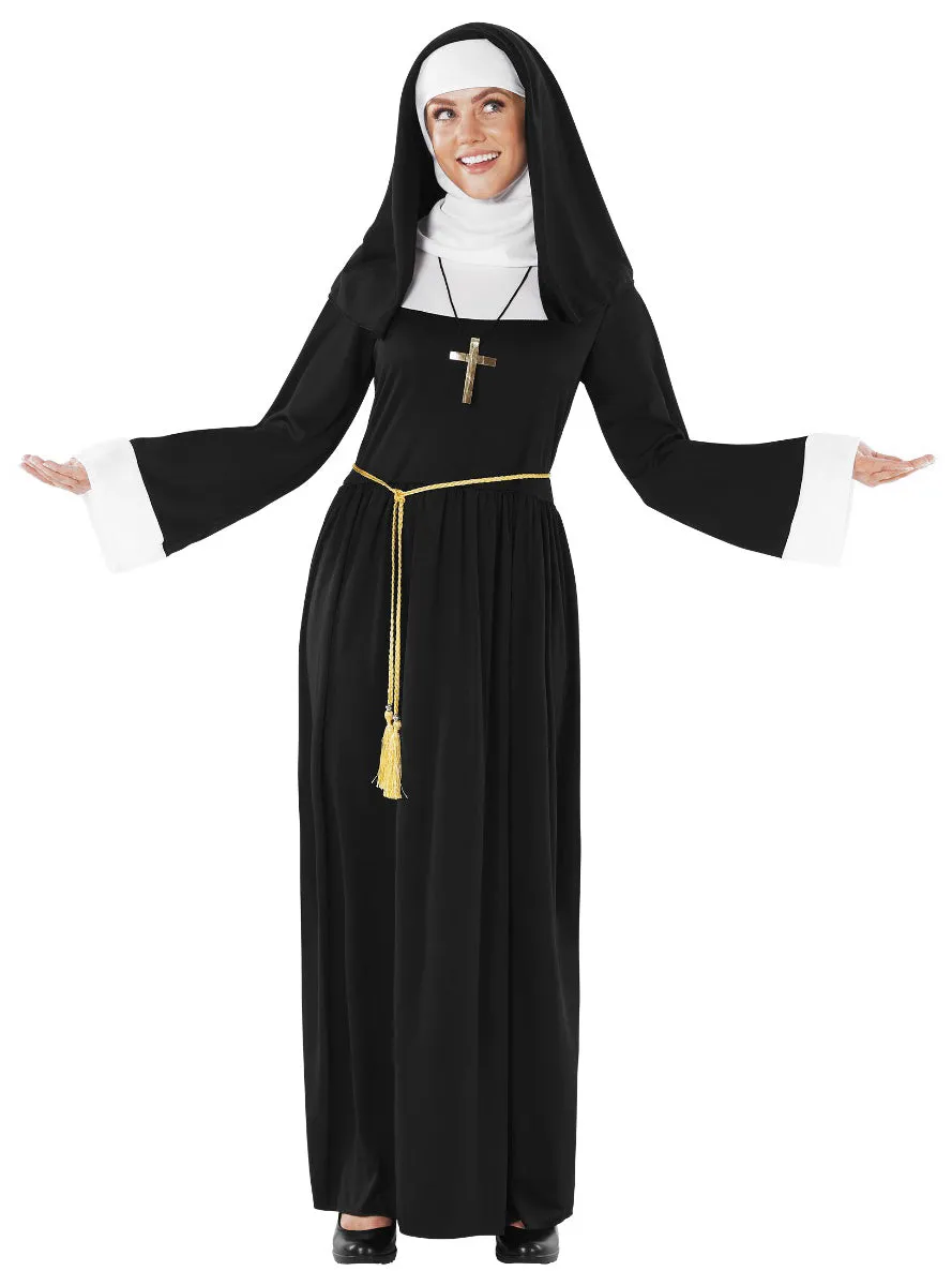 Deluxe Plus Size Womens Devout Religious Nun Costume