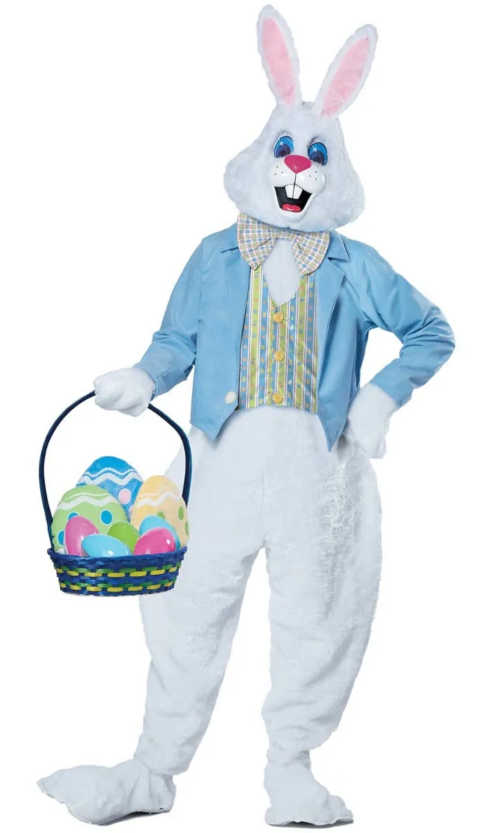 Deluxe Plush Plus Size Adults Easter Bunny Costume