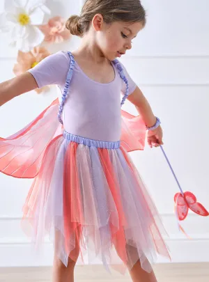 Deluxe Purple And Red Girls Costume Tutu