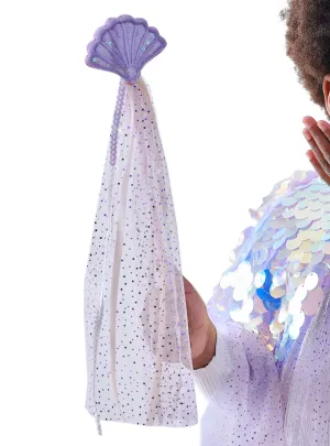 Deluxe Purple Mermaid Shell Girls Costume Wand