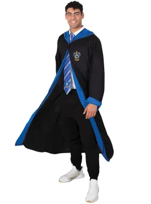 Deluxe Ravenclaw Mens Harry Potter Costume Robe with Hood