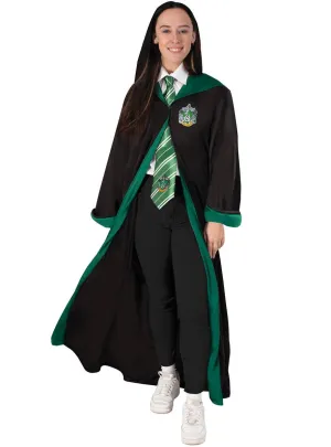Deluxe Slytherin Womens Harry Potter Costume Robe with Hood