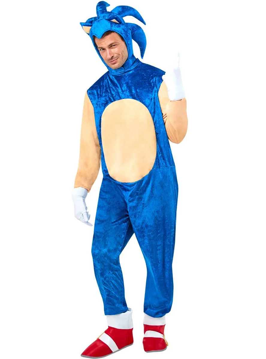 Deluxe Sonic the Hedgehog Mens Gaming Costume