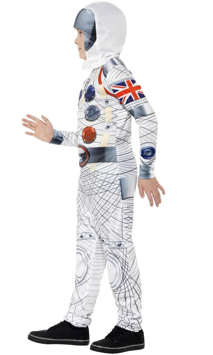 Deluxe Spaceman Boys Astronaut Fancy Dress Costume