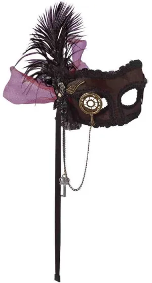 Deluxe Steampunk Masquerade Mask on Headband