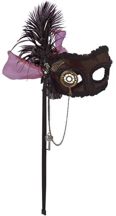 Deluxe Steampunk Masquerade Mask on Headband