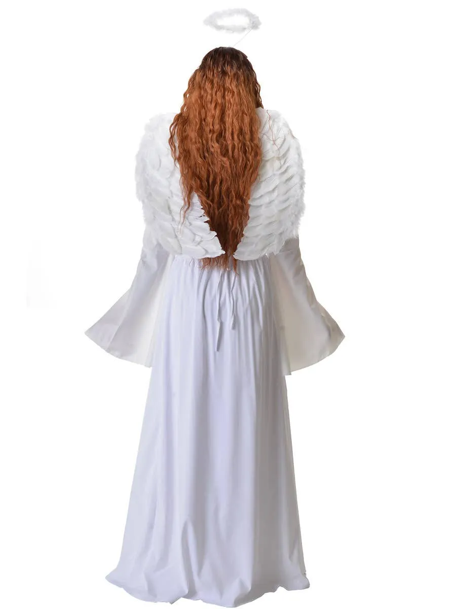Deluxe White Angel Womens Costume Dress