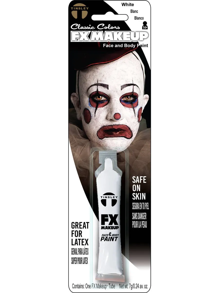 Deluxe White Face and Body Paint Costume Makeup