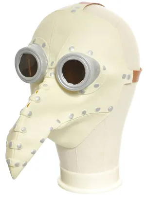 Deluxe White Plague Doctor Costume Mask