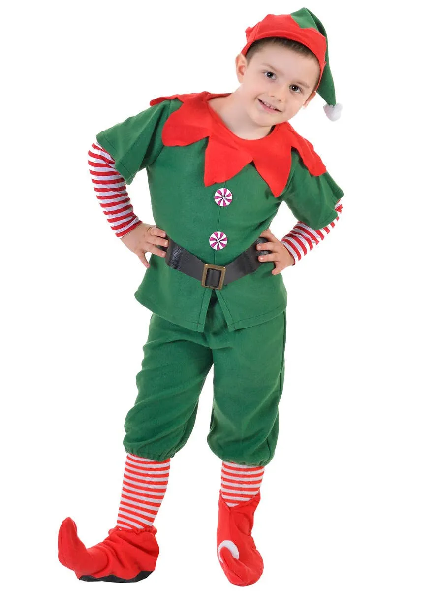Deluxe Workshop Christmas Elf Boys Costume