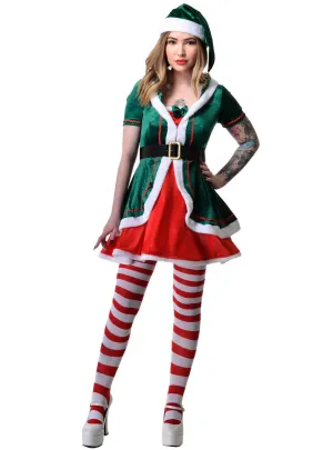 Deluxe Workshop Christmas Elf Womens Costume