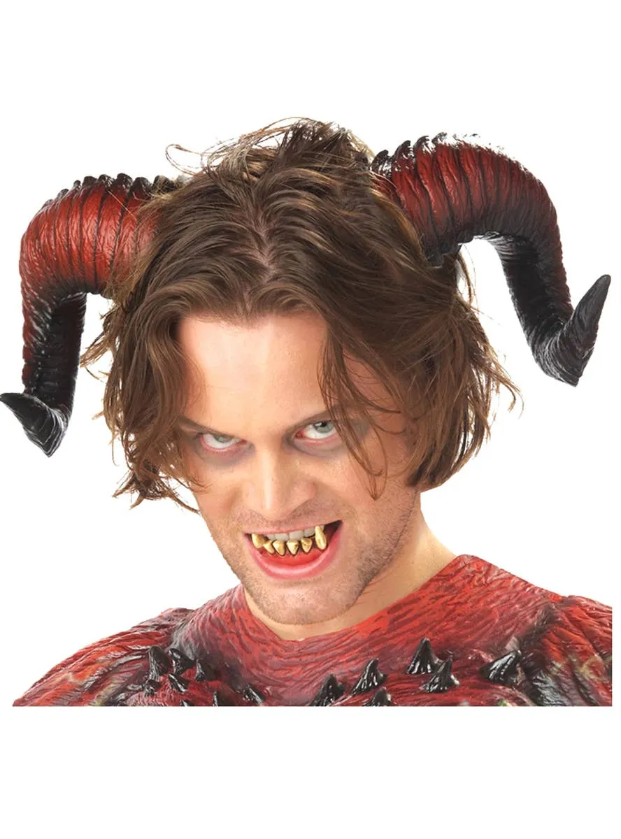 Demon Horns and Teeth Halloween Set