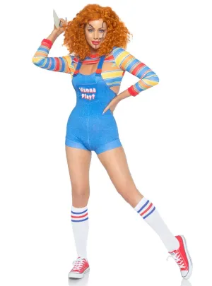 Demon Killer Doll Womens Sexy Chucky Halloween Costume