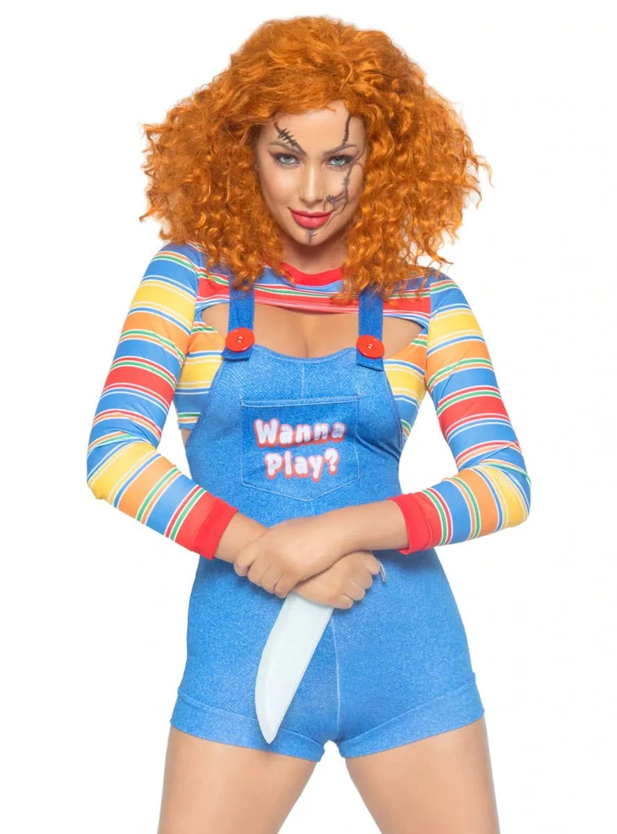 Demon Killer Doll Womens Sexy Chucky Halloween Costume
