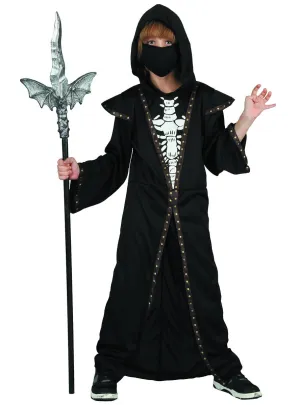 Demonic Skeleton Boys Halloween Fancy Dress Costume