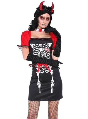Demonic Skeleton Womens Halloween Costume