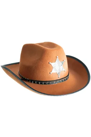 Deputy Sheriff Adults Tan Cowboy Hat