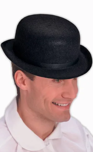 Derby Mens Black Bowler Costume Hat