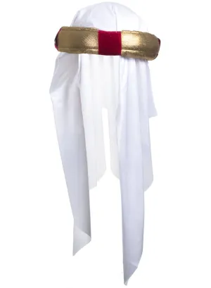 Desert Prince Gold and Maroon Costume Headpiece
