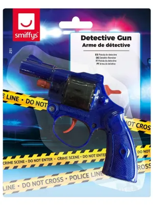 Detective Blue Plastic Costume Gun