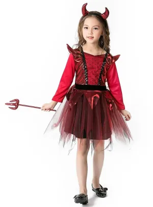 Devil Girl Halloween Fancy Dress Costume