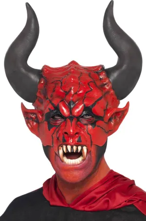 Devil Lord Adults Red Half Face Mask