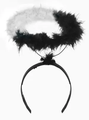 Devil Or Angel Black And White Costume Halo