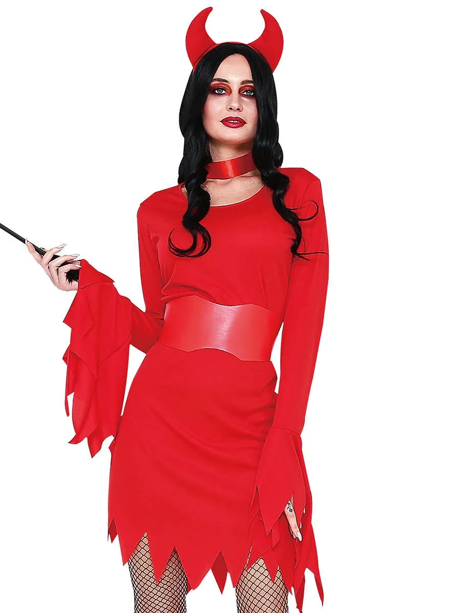 Diabolical Womens Red Devil Halloween Costume