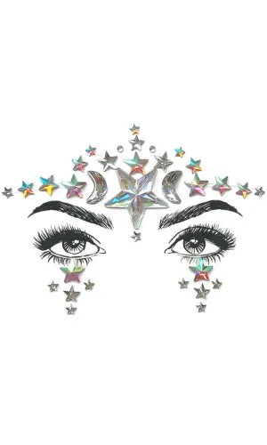 Diamond Daze Celestial Stick On Festival Face Jewels