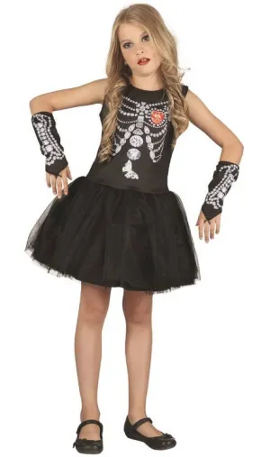 Diamond Skeleton Girls Halloween Costume