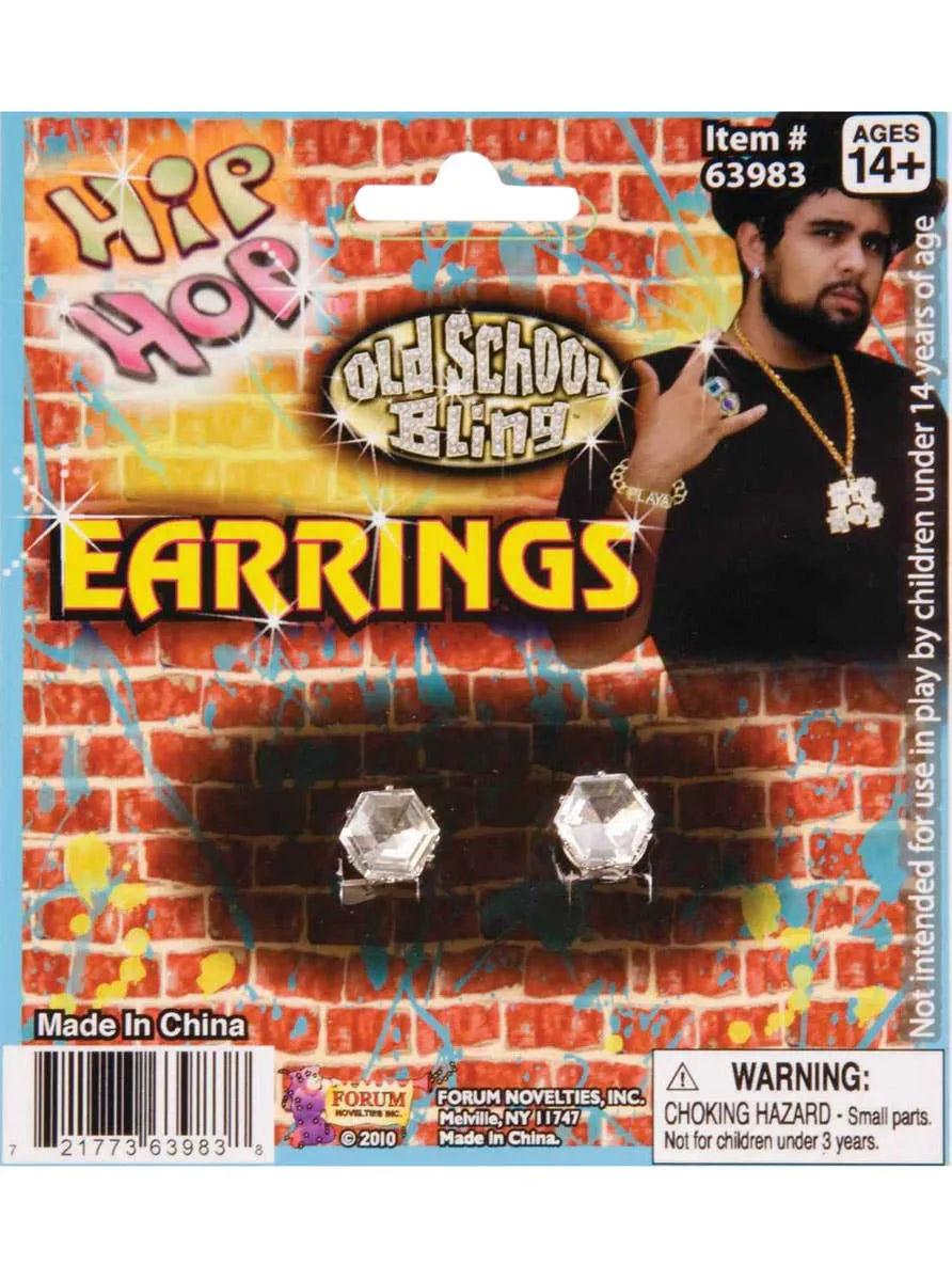 Diamond Stud Clip On Earrings Accessory