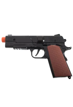 Die Cast Black Metal Pistol Cap Gun