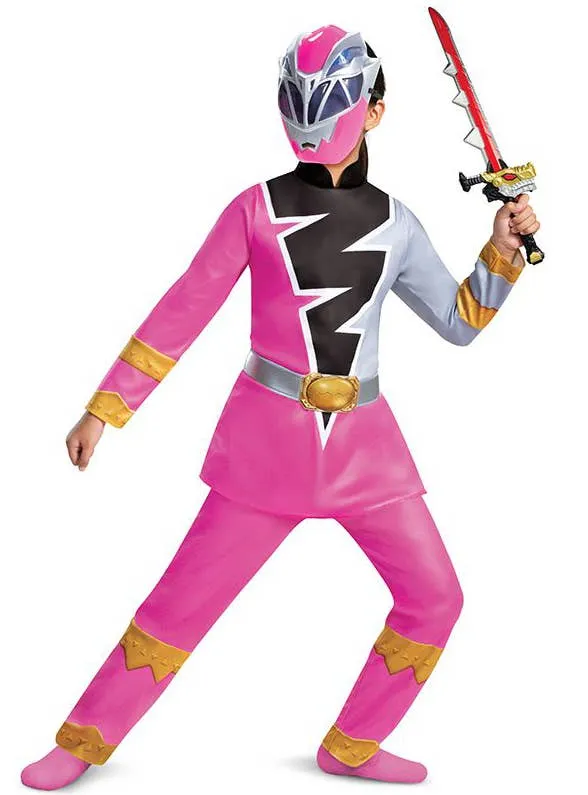 Dino Fury Girls Pink Power Ranger Book Week Costume