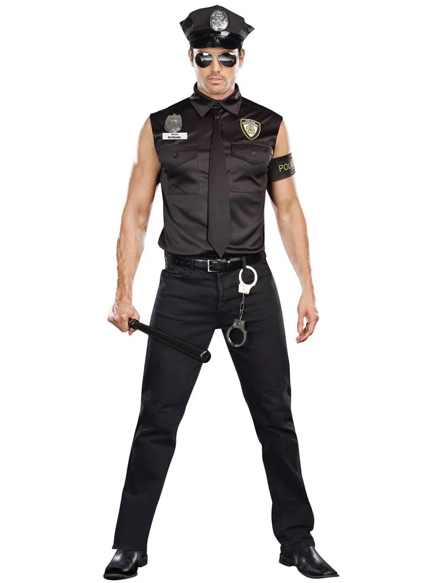 Dirty Cop Mens Officer Ed Banger Fancy Dress Costume