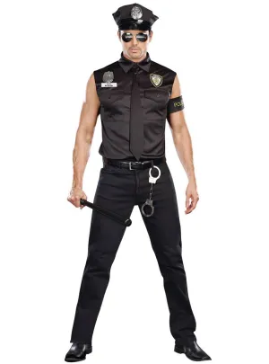 Dirty Cop Mens Officer Ed Banger Fancy Dress Costume