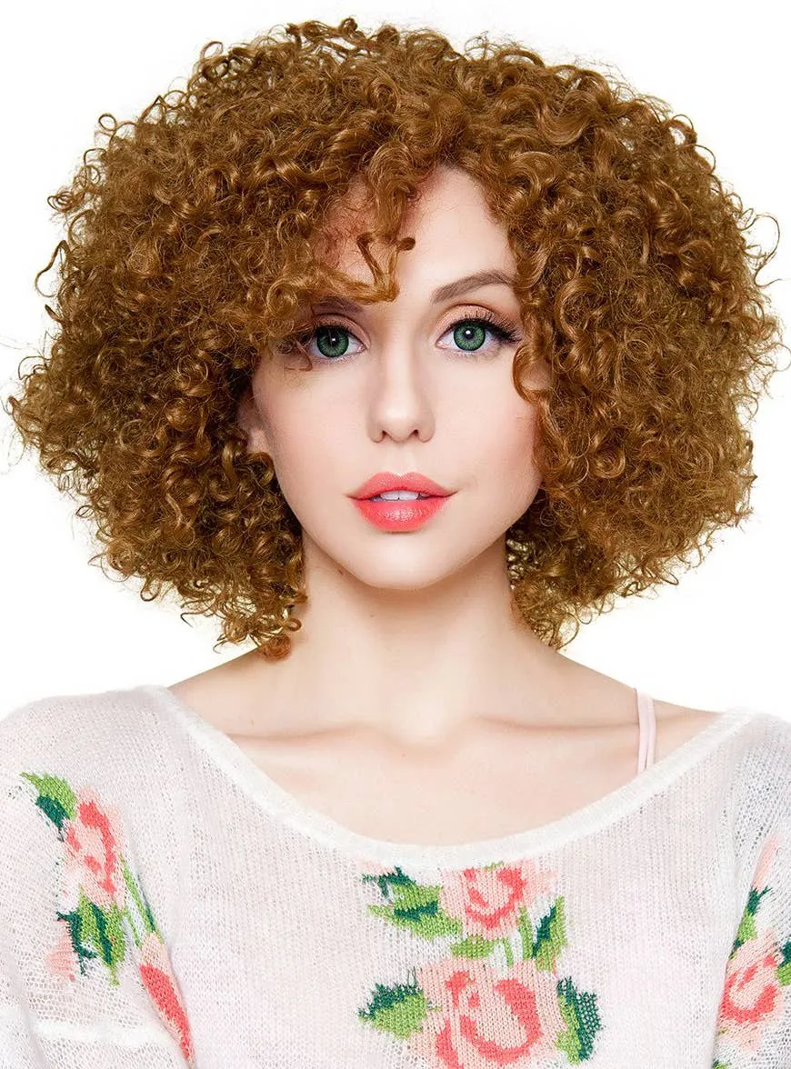 Disco Diva Medium Brown Lace Front Womens Costume Wig