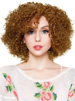 Disco Diva Medium Brown Lace Front Womens Costume Wig