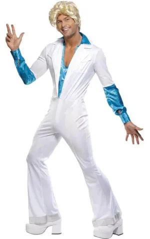 Disco Man Dancing Suit 70s Fancy Dress Costume