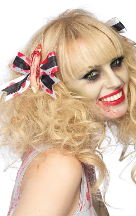Dismembered Finger Hair Bows Halloween Costume Accessory