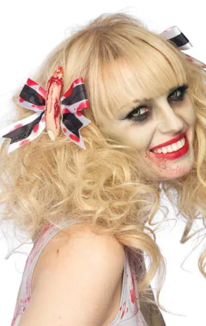 Dismembered Finger Hair Bows Halloween Costume Accessory